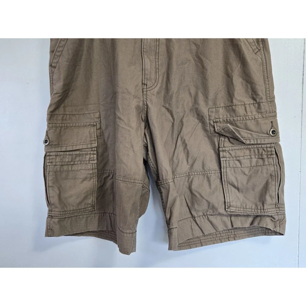 Levis Cargo Shorts Mens 36 Tan Lightweight Zipper Outdoor Camping Hiking